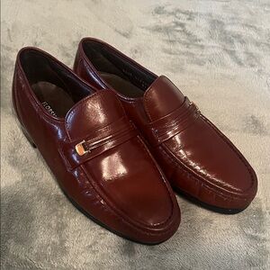 Florsheim Riva Burgundy Leather Loafers